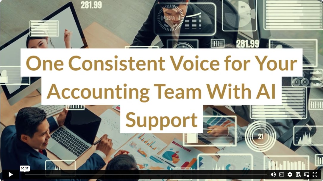 One Consistent Voice for Your Accounting Team With AI Support