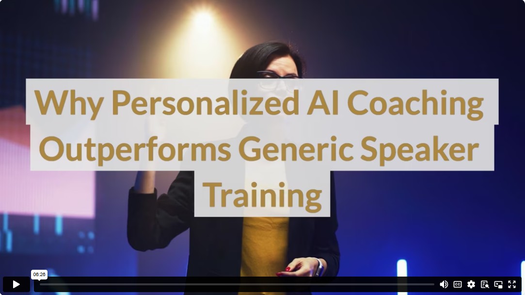 Why Personalized AI Coaching Outperforms Generic Speaker Training